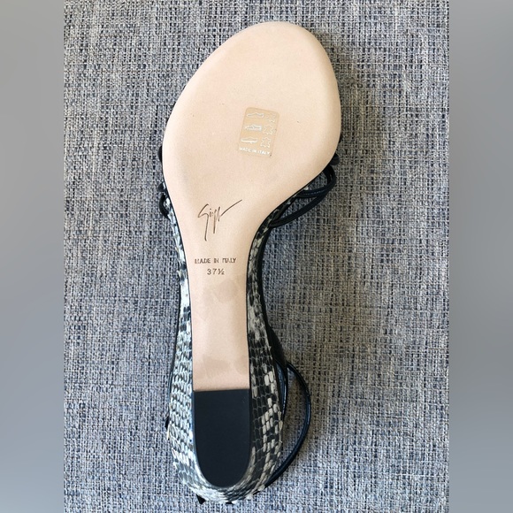 Brand new, never worn Giuseppe Zanotti wedge sandals in Italian shoe size 37.5 - Picture 13 of 16